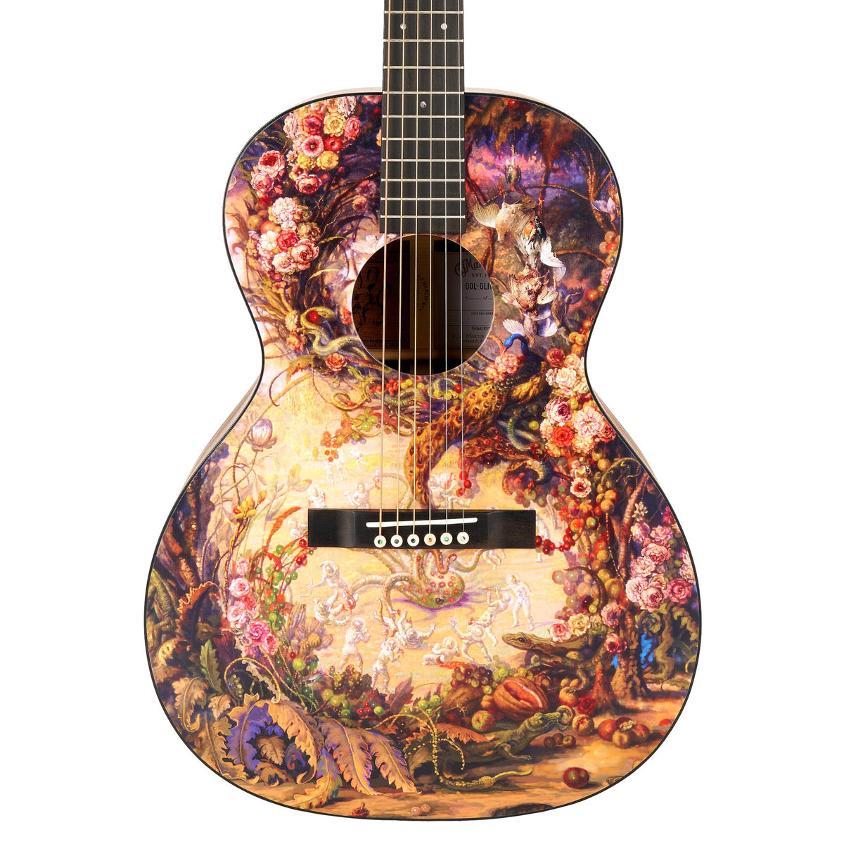 MARTIN 00L Oliver Limited Edition Acoustic Guitar, Custom Ink