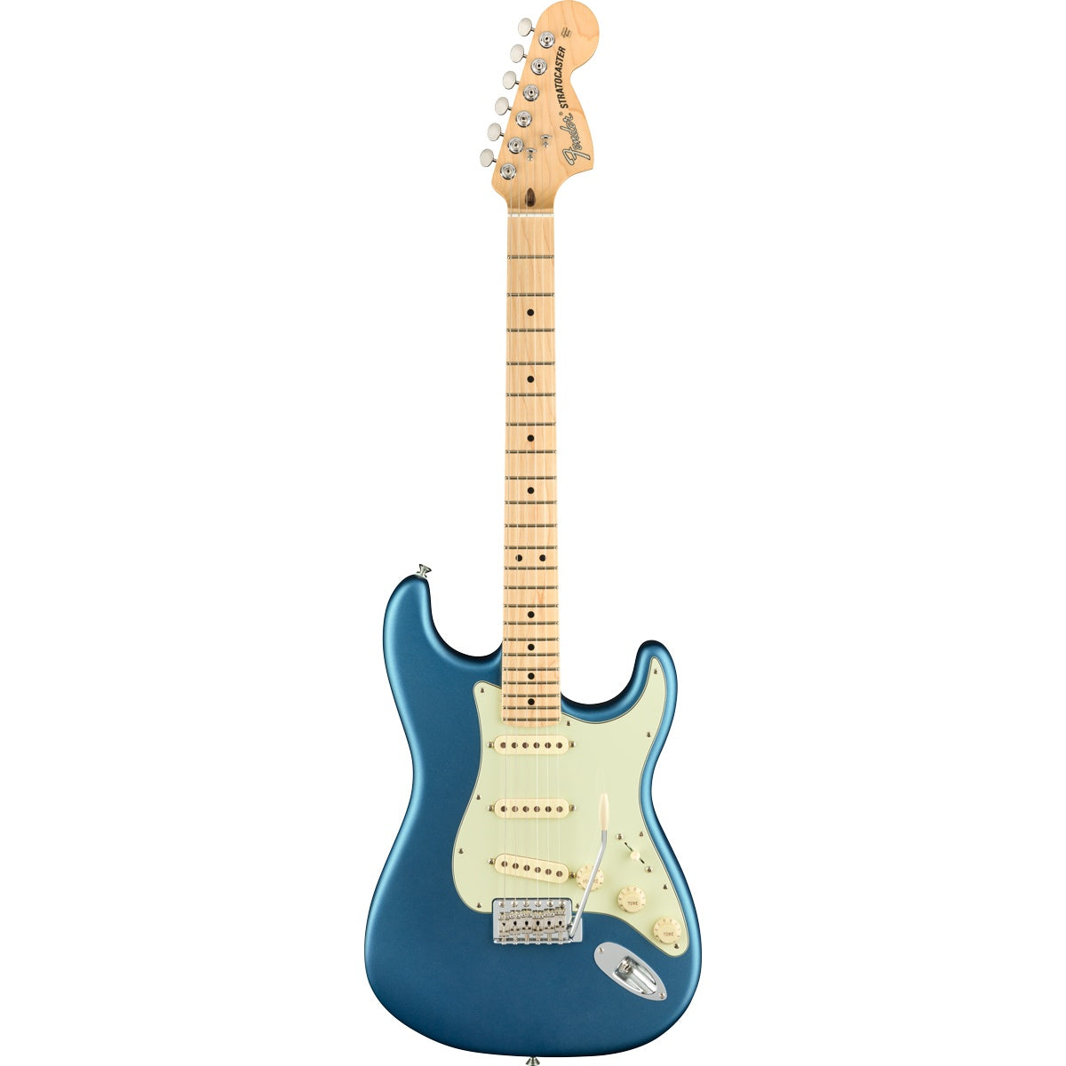 Fender American Performer Stratocaster, Maple Fingerboard - Satin Lake Placid Blue