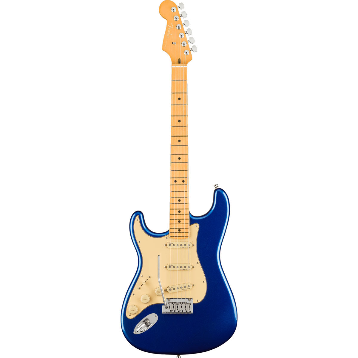 Fender American Ultra Stratocaster Left-Hand, Maple Fingerboard, Cobra Blue