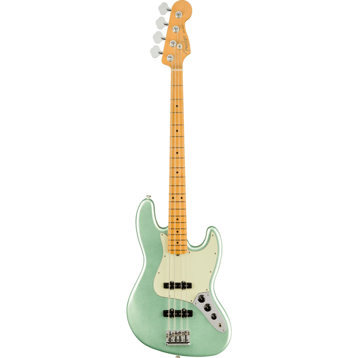 Fender American Professional II Jazz Bass, Maple Fingerboard - Mystic Surf Green