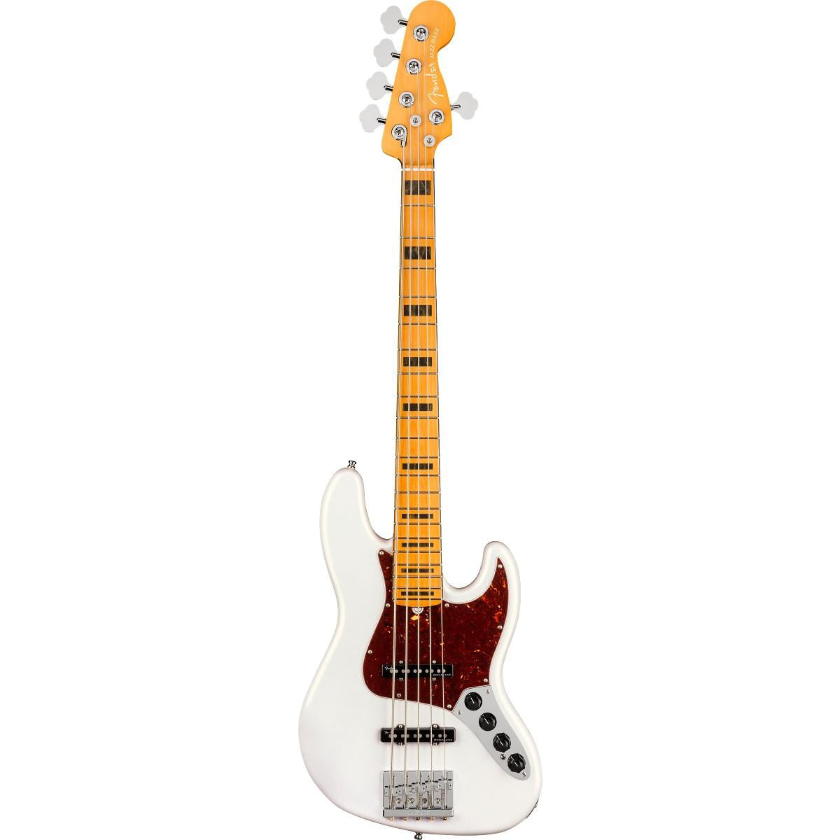 Fender American Ultra Jazz Bass® V, Maple Fingerboard, Arctic Pearl