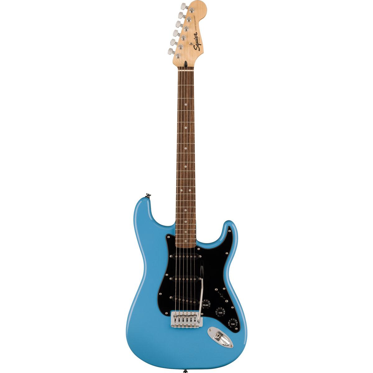Squier Sonic Stratocaster, Laurel Fingerboard, Black Pickguard, California Blue