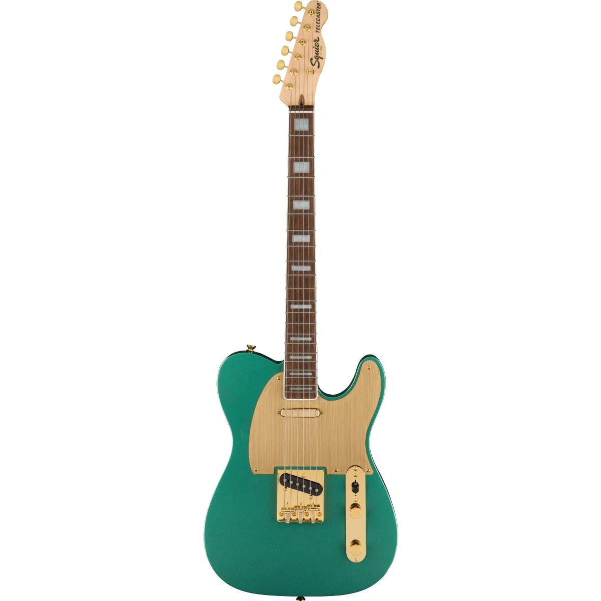 Fender 40th Anniversary Telecaster®, Gold Edition, Laurel Fingerboard, Gold Anodized Pickguard, Sherwood Green Metallic