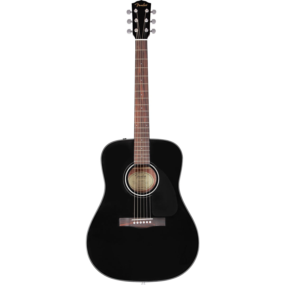 Fender CD-60 Dreadnought V3 w/Case, Walnut Fingerboard - Black