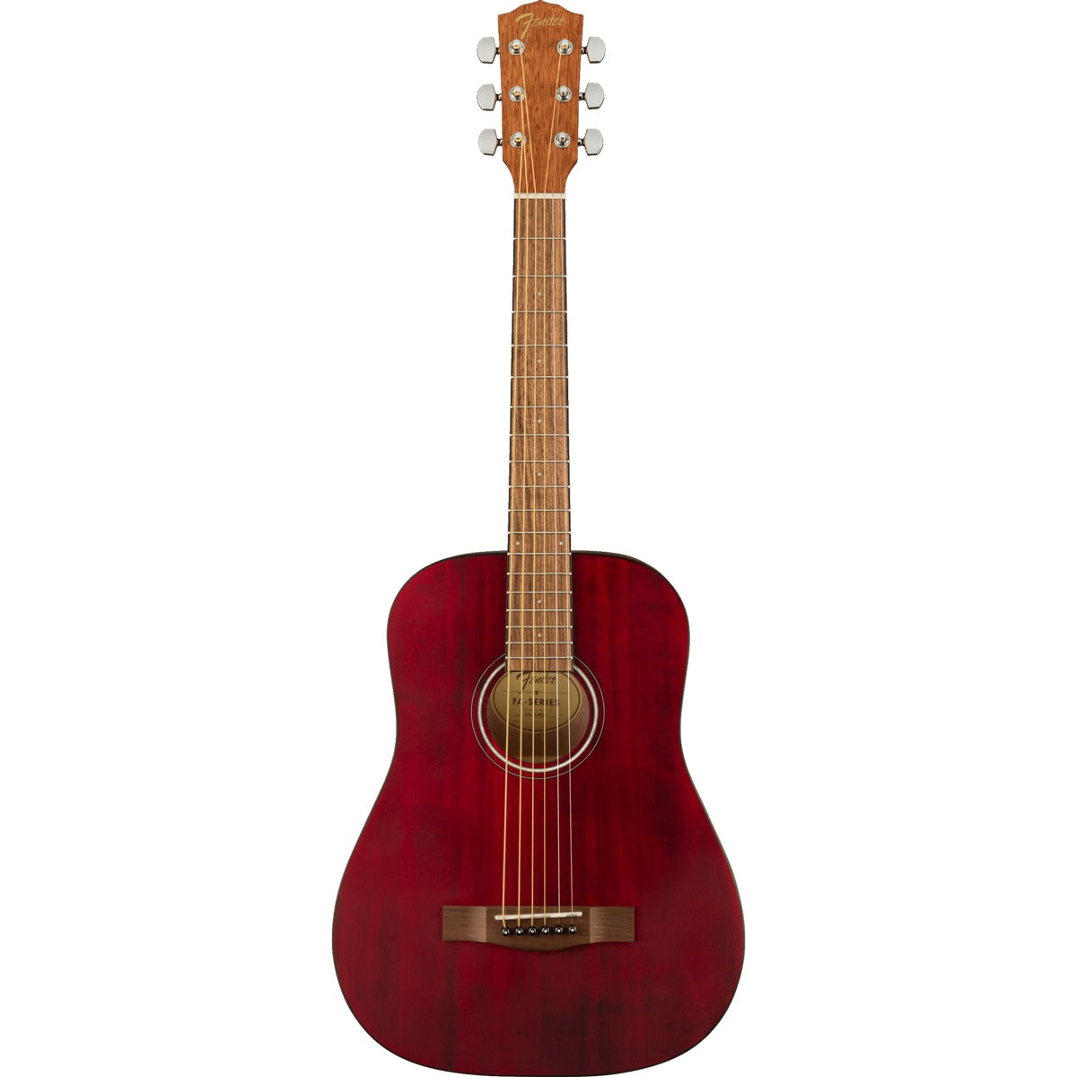 Fender FA-15 3/4 Scale Steel with Gig Bag, Walnut Fingerboard - Red