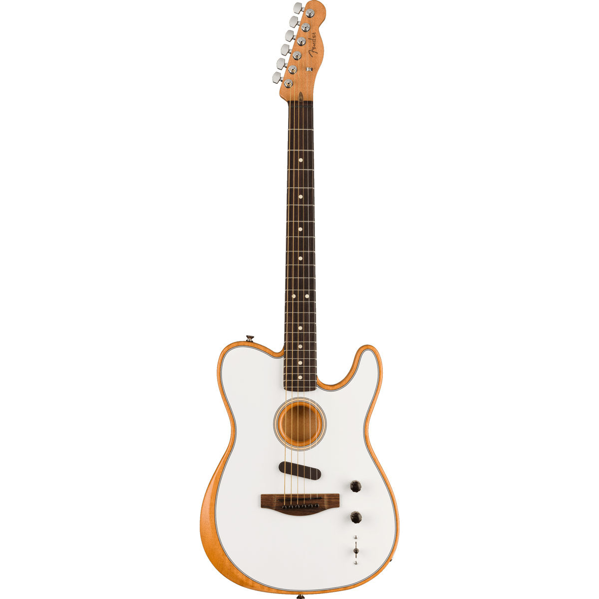 Fender Acoustasonic Player Telecaster, Rosewood Fingerboard - Arctic White