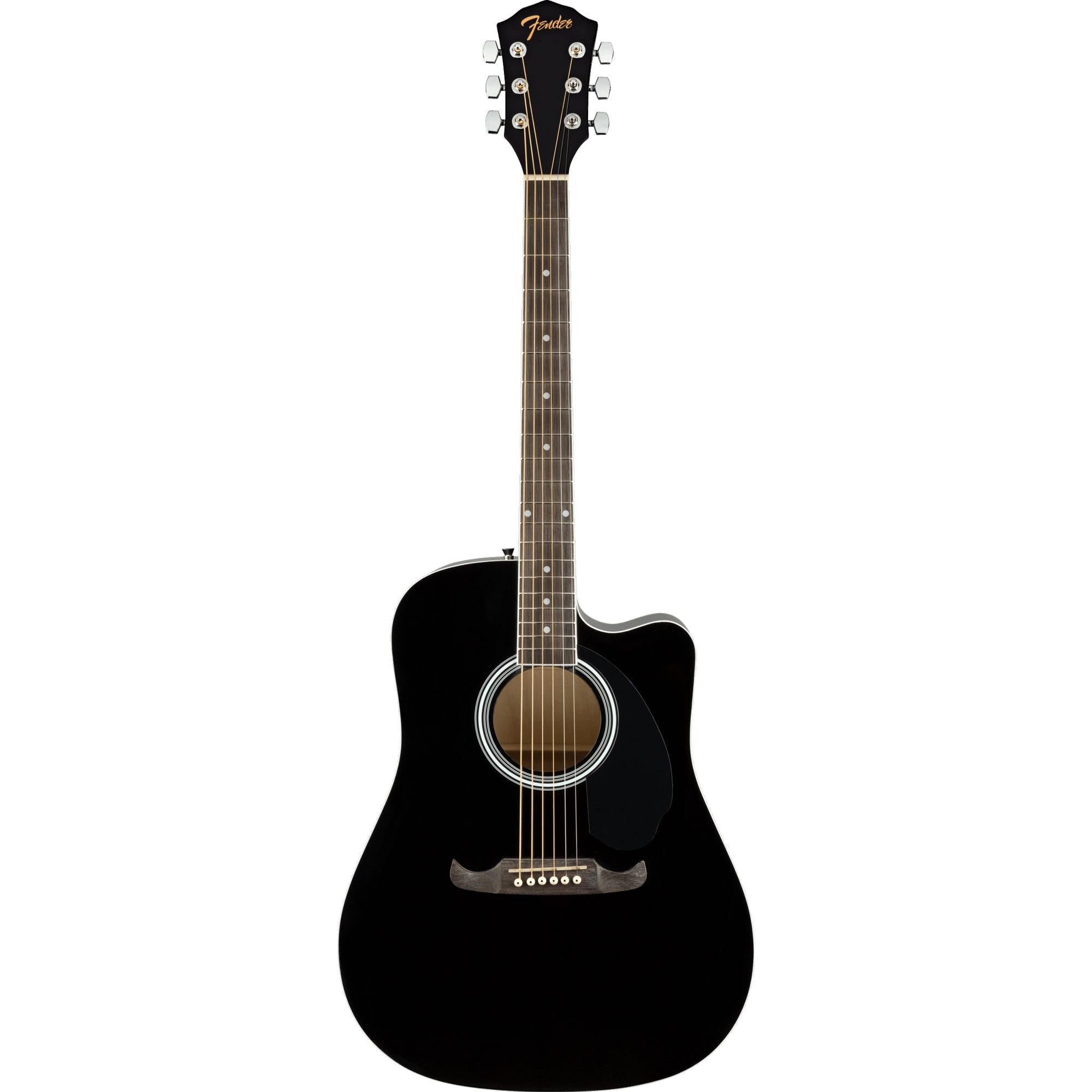 Fender FA-125CE Dreadnought, Walnut Fingerboard, Black