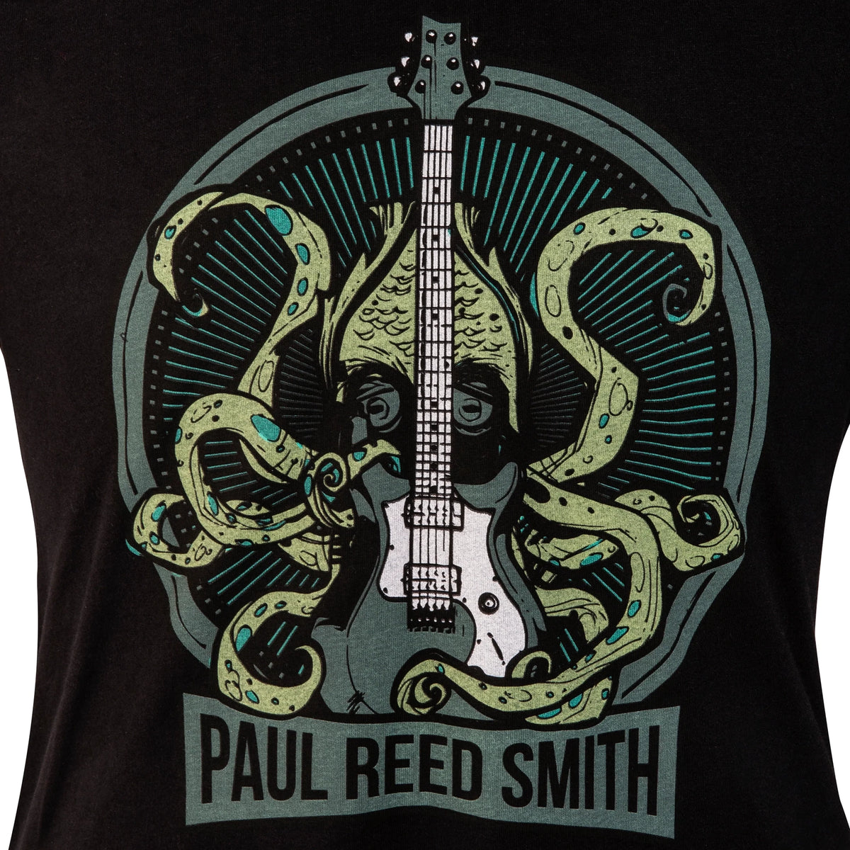 PRS T-shirt S2 à motif Squid Design, noir