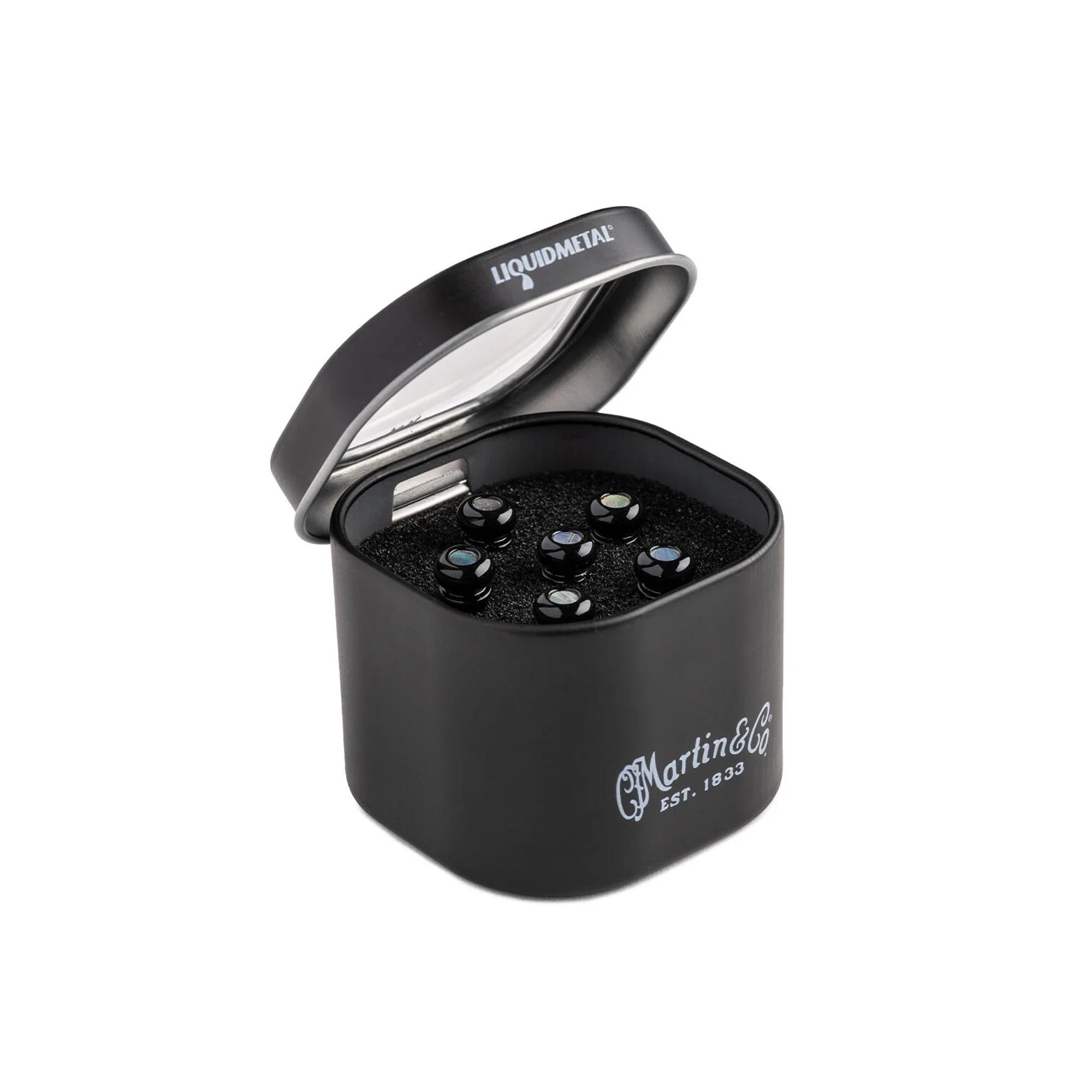 MARTIN Luxe Bridge Pins (Gloss Black with Pearl) - 18APP0015