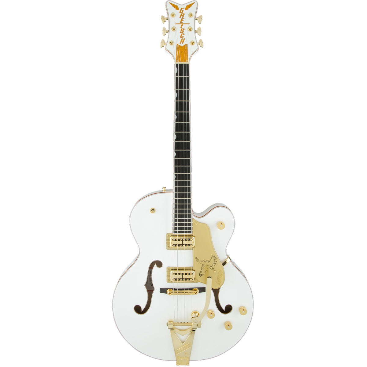 Gretsch G6136T-WHT Players Edition Falcon with String-Thru Bigsby, Filter'Tron Pickups - White