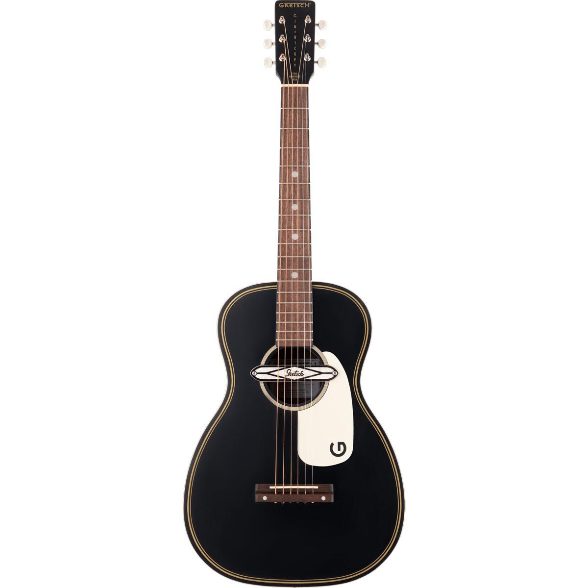 Gretsch G9520E Gin Rickey Acoustic/Electric with Soundhole Pickup, Walnut Fingerboard, Smokestack Black