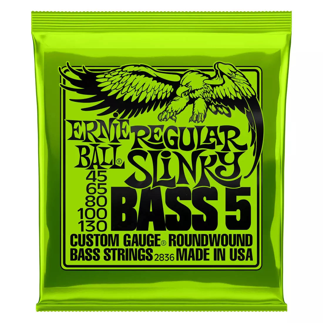 Ernie Ball Bass Regular Slinky for 5 String 45-130