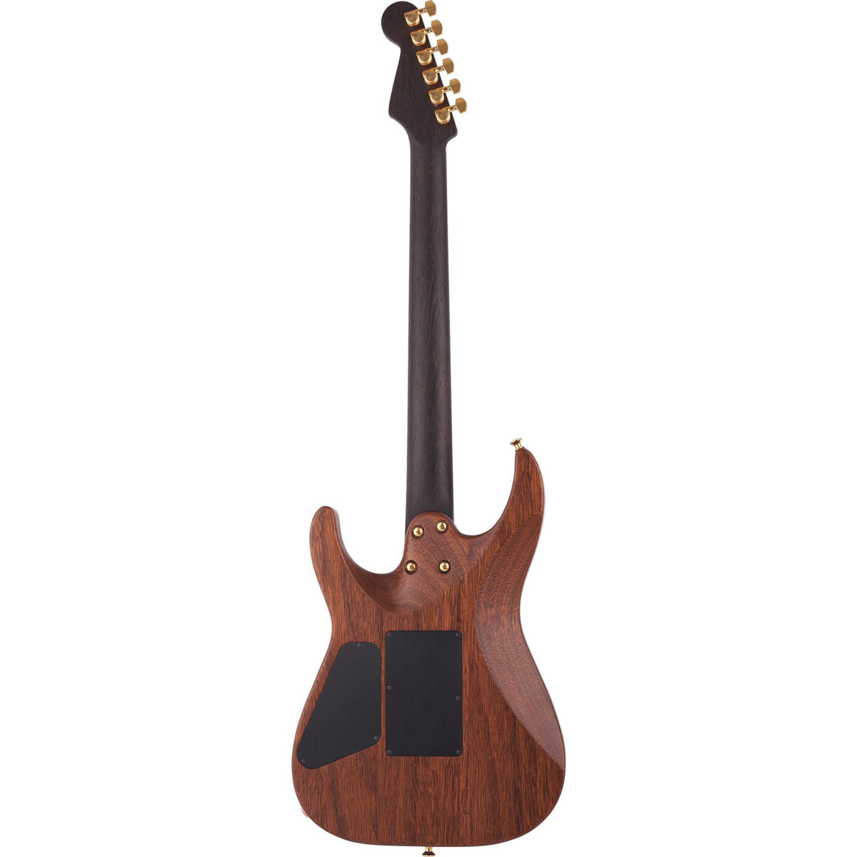CHARVEL MJ DK24 HSH 2PT E Mahogany with Figured Walnut, Streaked Ebony Fingerboard, Natural