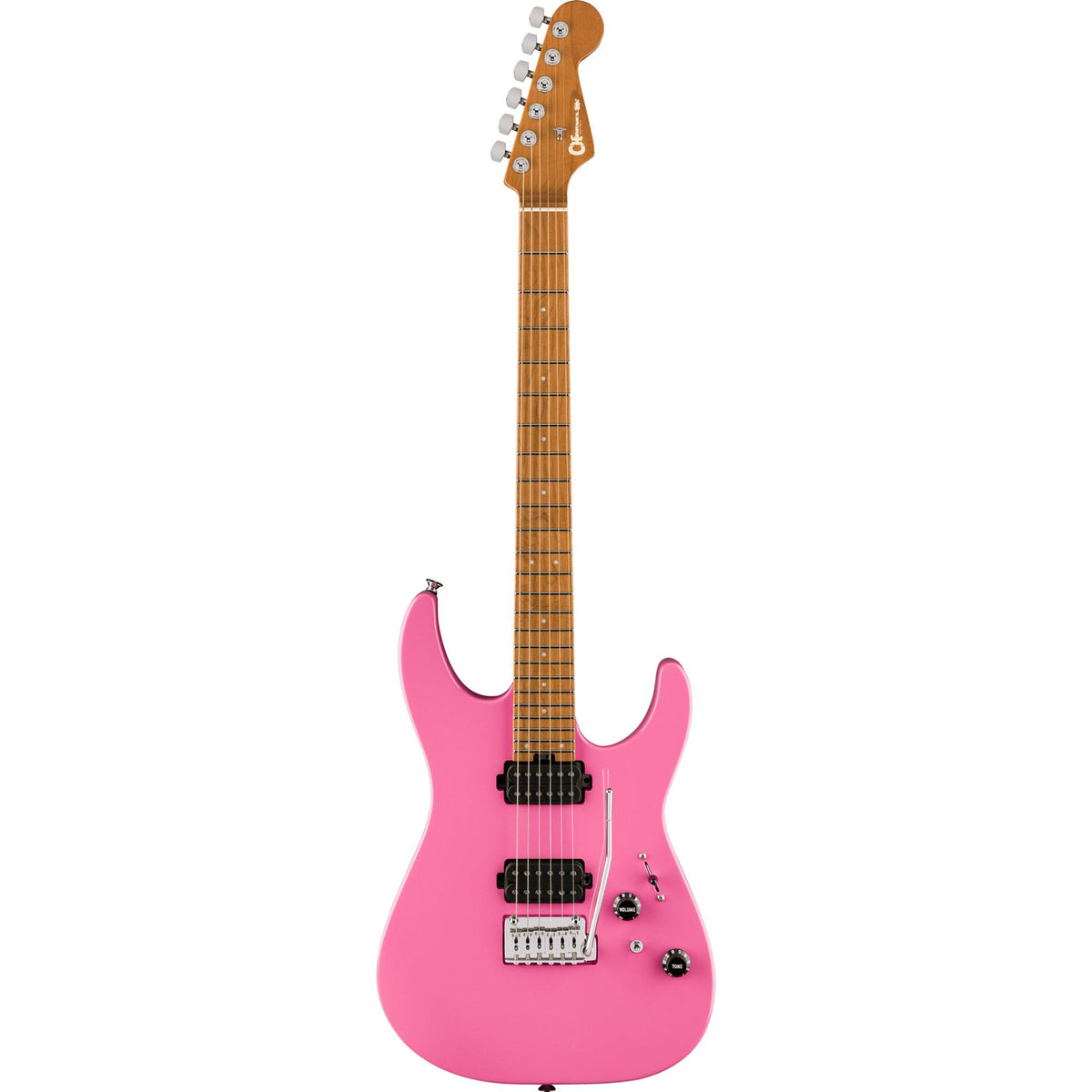 Charvel Pro-Mod DK24 HH 2PT CM, Caramelized Maple Fingerboard, Bubblegum Pink