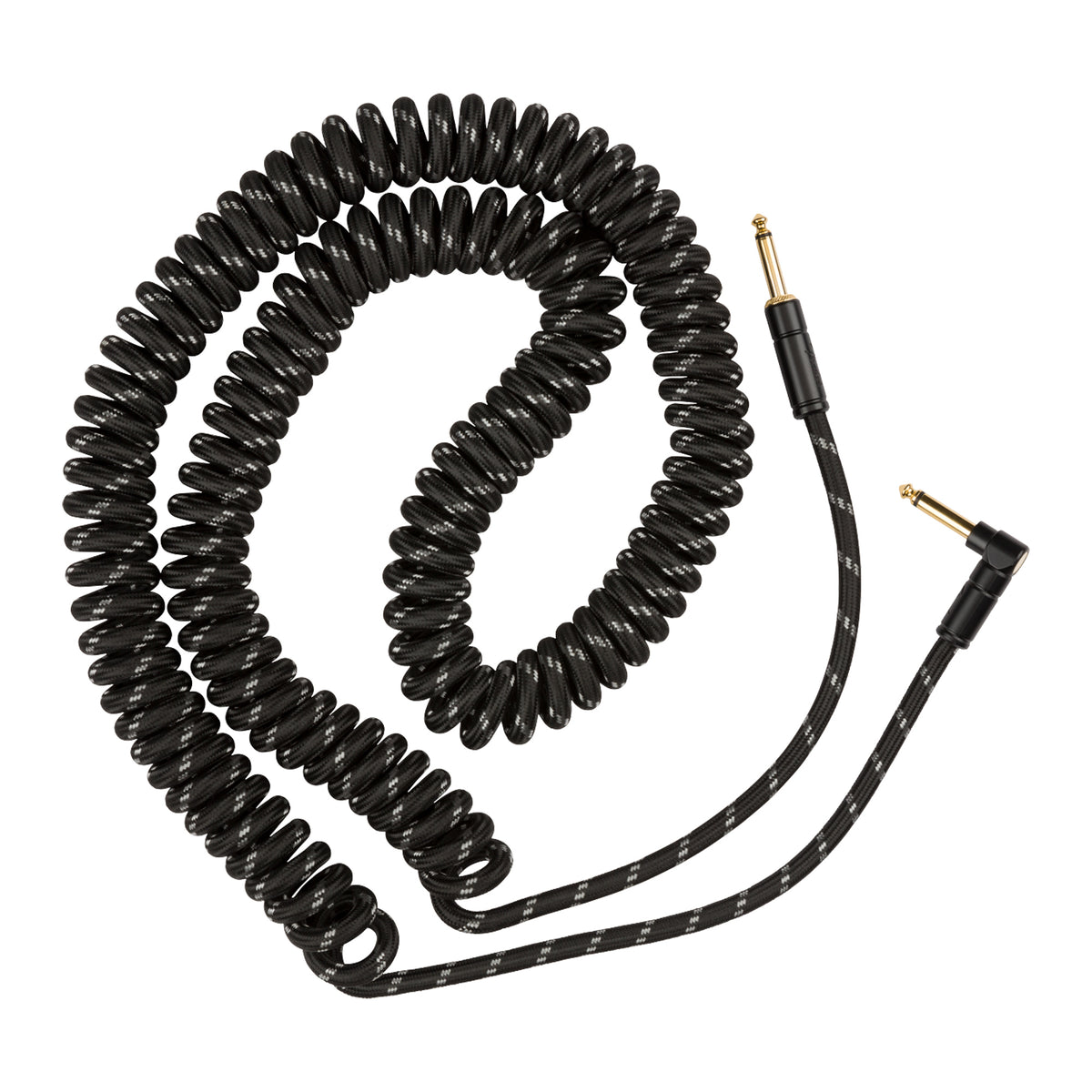 FENDER Deluxe Câble spiralé - 30 pi - Tweed noir