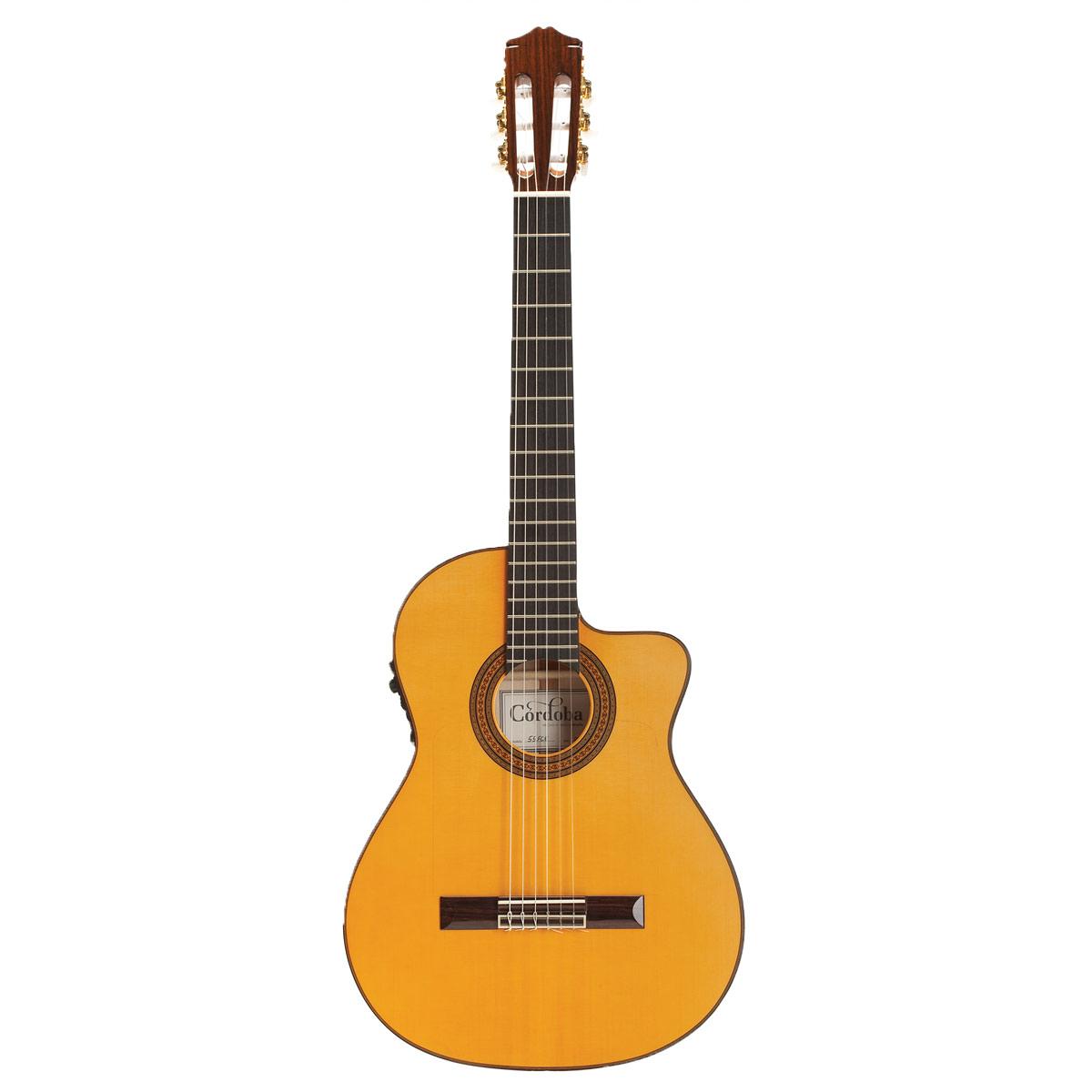 Cordoba 55FCE Thinbody, Honey Amber