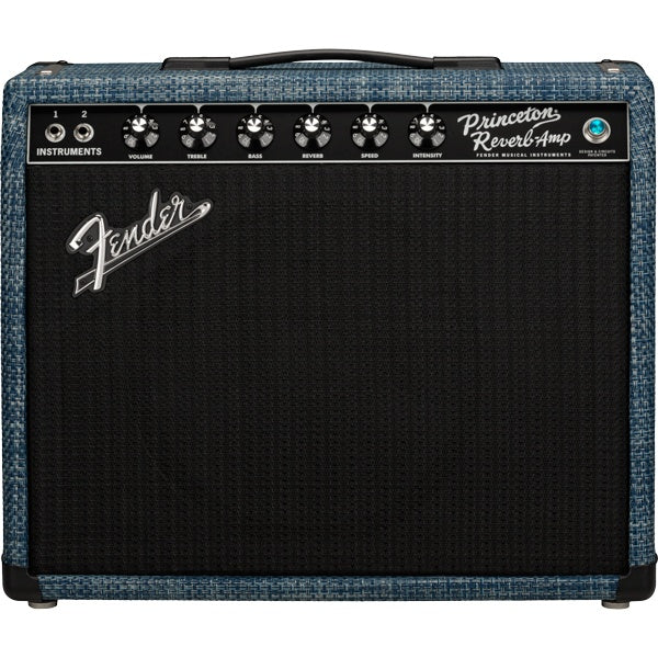 Fender 2020 Limited Edition Princeton Reverb, Celestion Alnico Blue, Chilewich - Denim, 120V