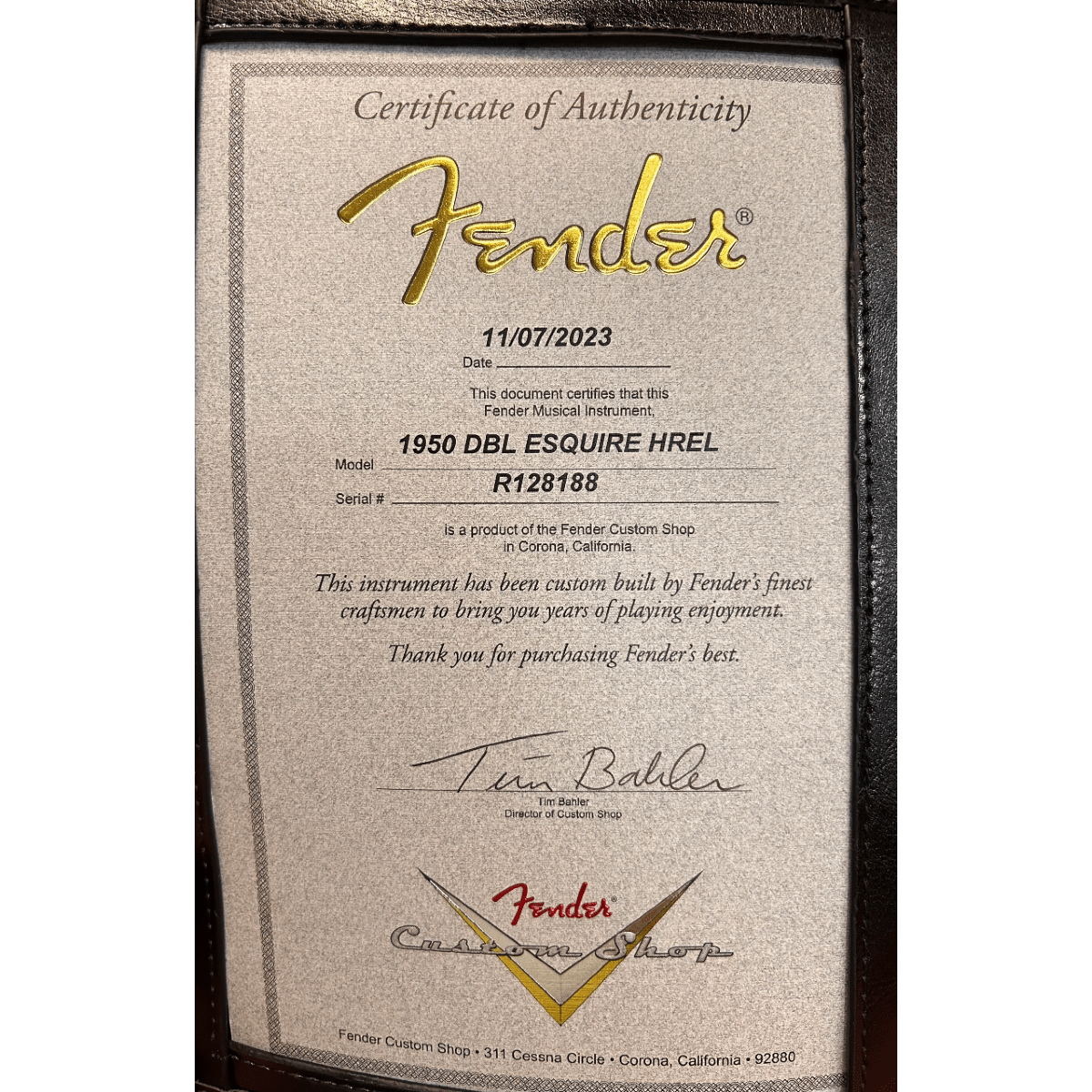 Fender Custom Shop 1950 Double Esquire Heavy Relic, 1-Piece Rift Sawn Maple Neck, Aged Nocaster Blonde