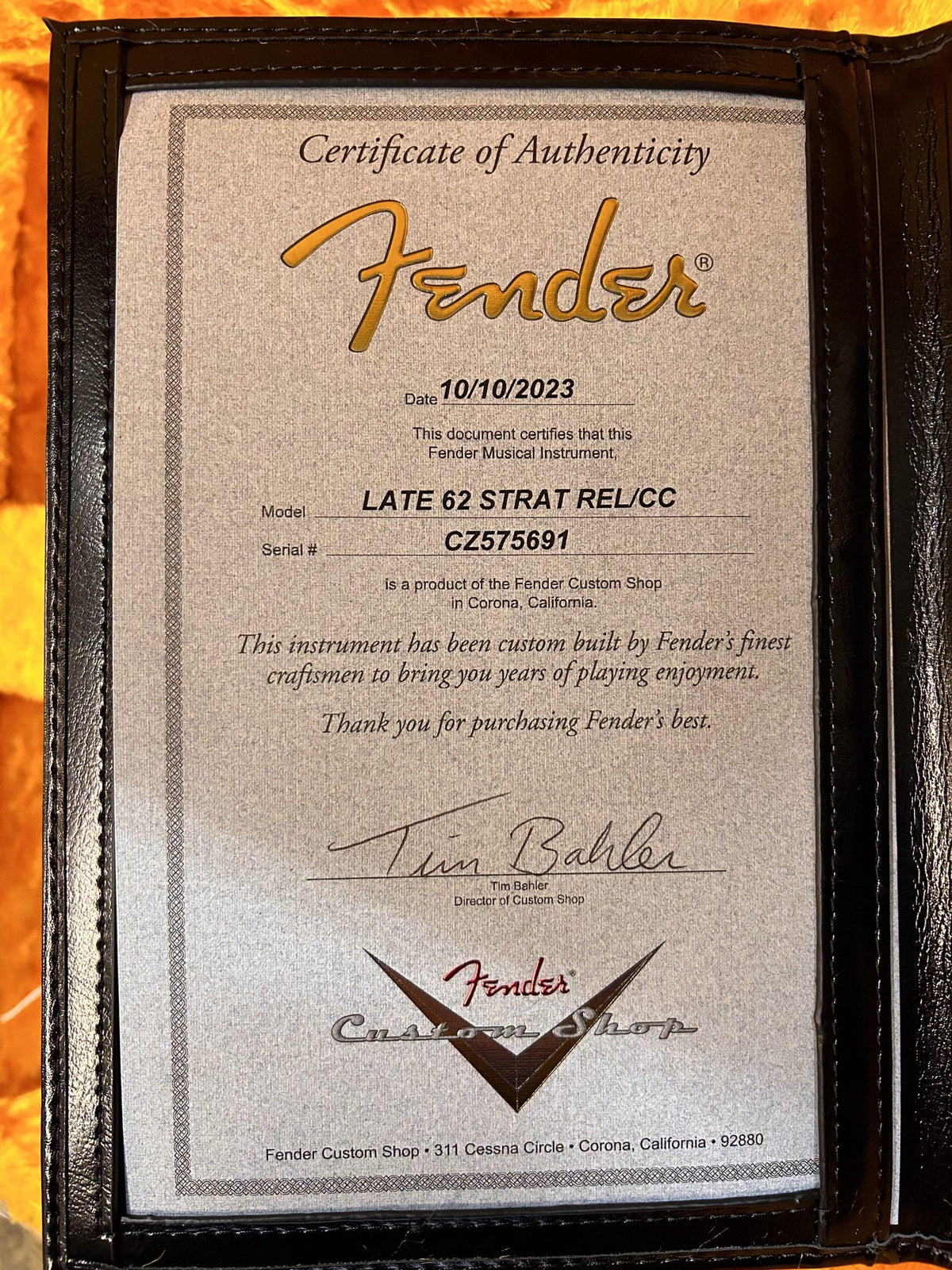 Fender Custom Shop Late 1962 Stratocaster Relic with Closet Classic Hardware, Rosewood Fingerboard, 3-Color Sunburst