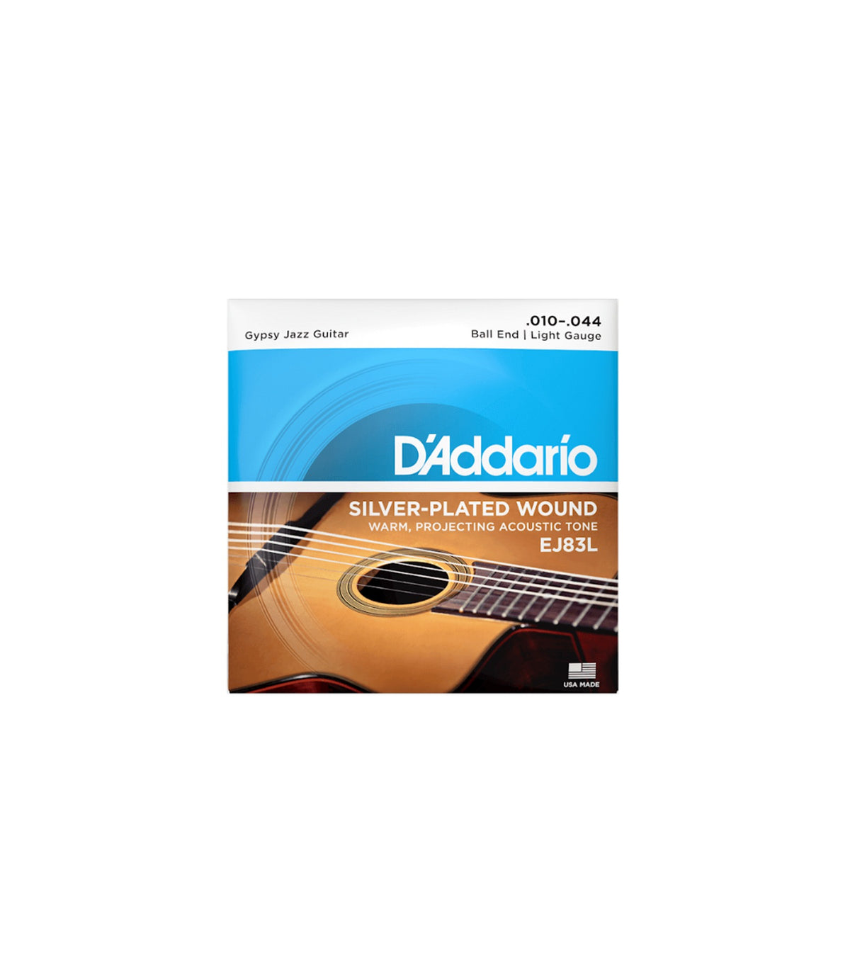 D'Addario EJ83L Gypsy Jazz Ball End Strings Light Gauge (10-44)