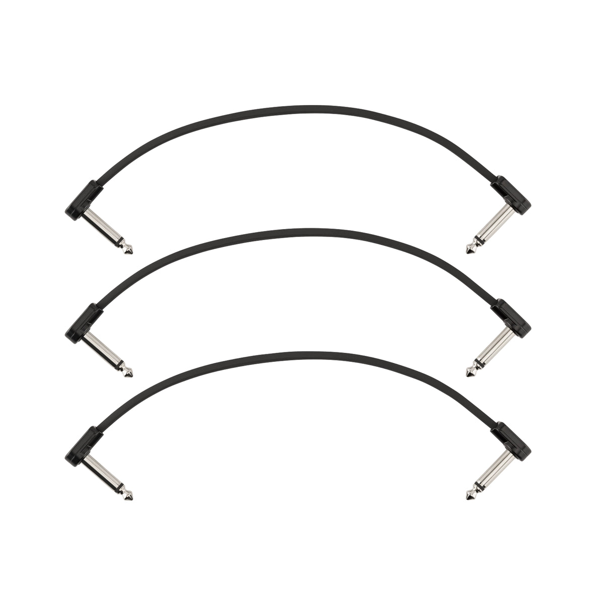 Fender Câble Blockchain 8", lot de 3, angle/angle