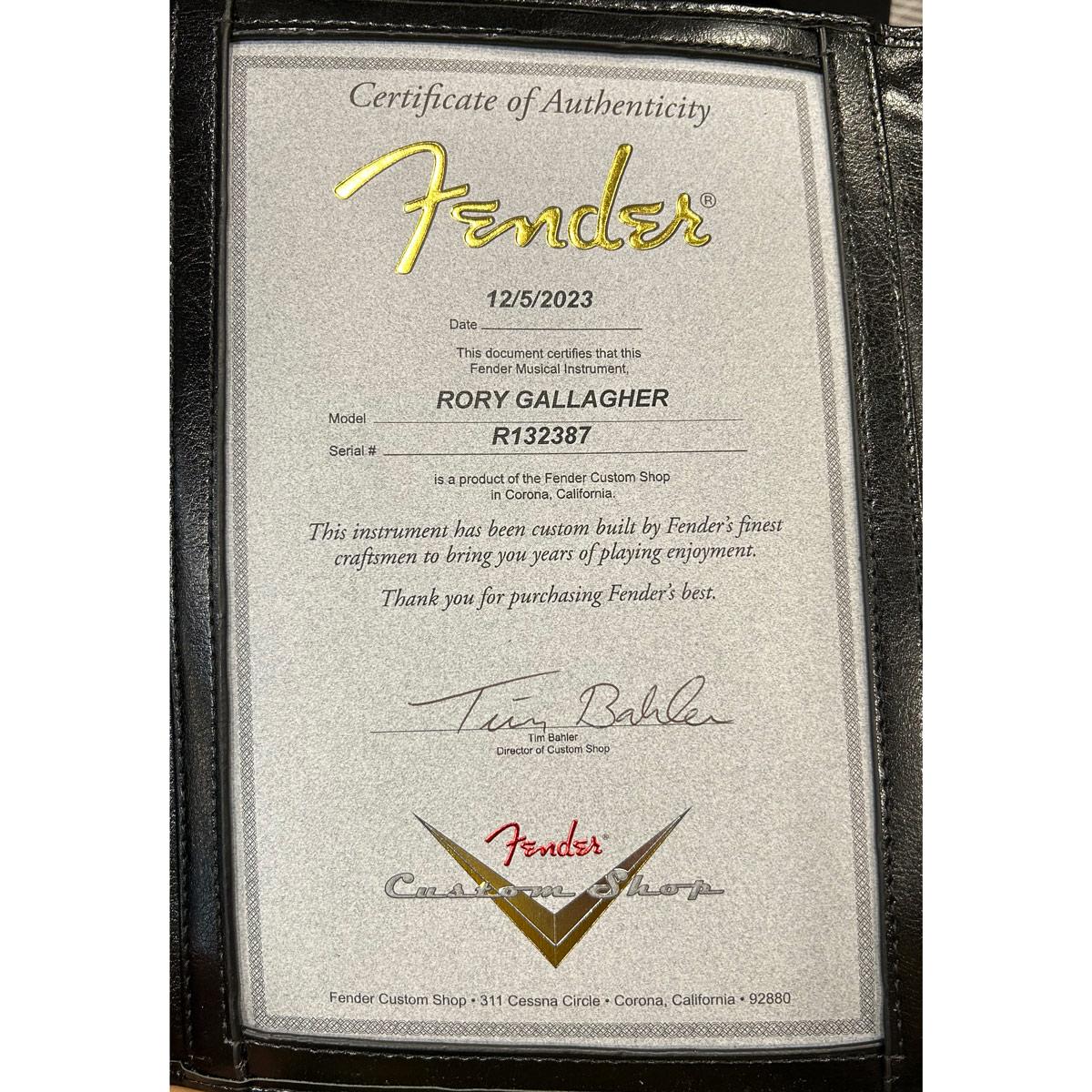 Fender Custom Shop Rory Gallagher Signature Stratocaster Relic, Rosewood Fingerboard, 3-Color Sunburst
