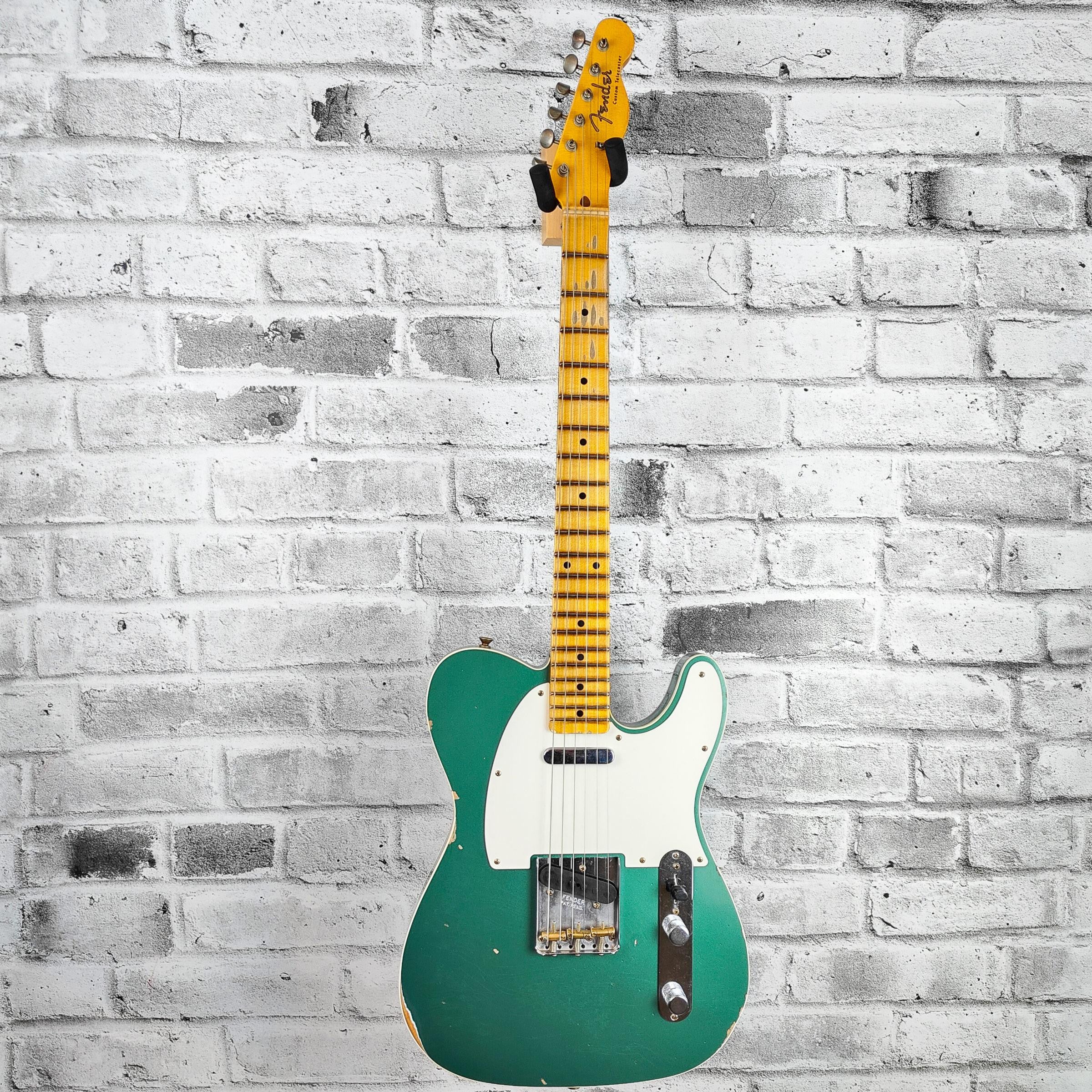 Fender Custom Shop '59 Tele Custom Relic, Maple Neck, Aged Sherwood Green Metallic