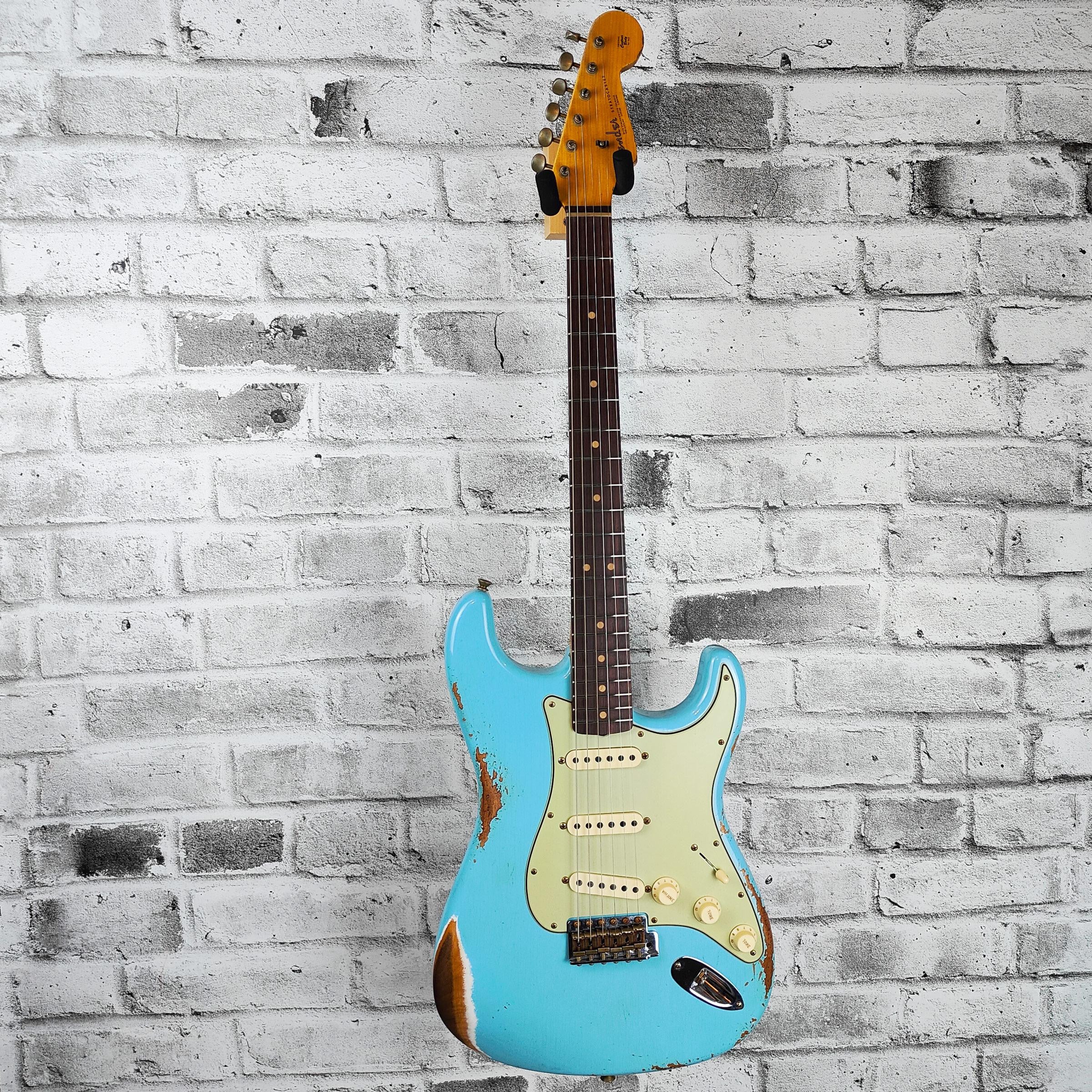 Fender Custom Shop Limited Edition 1964 L-Series Stratocaster Heavy Relic, 3A Rosewood Fingerboard, Aged Daphne Blue