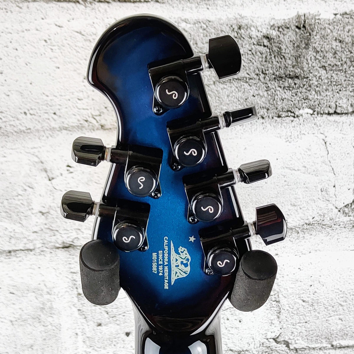 Ernie Ball Music Man John Petrucci Majesty Guitar, Ebony Fretboard, Titan Blue