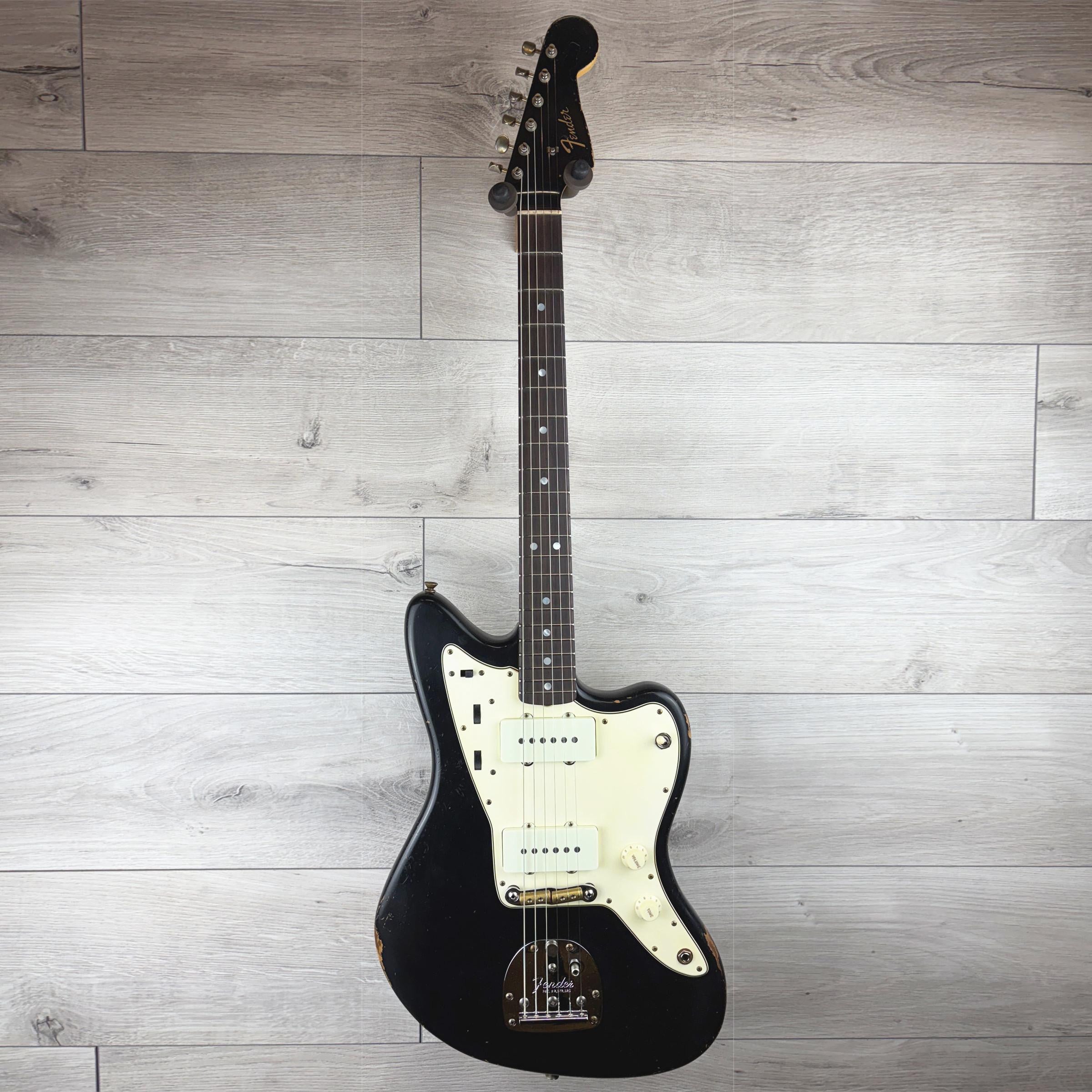 FENDER Custom Shop Master Built David Brown W25 65 Jazzmaster Relic, Black RW
