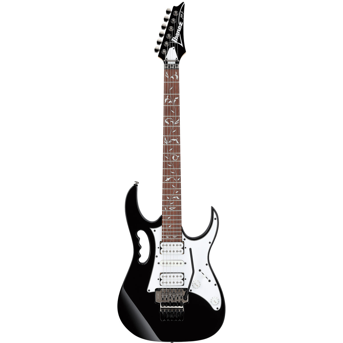 Ibanez JEM Junior Electric Guitar with Vine Inlay – Black