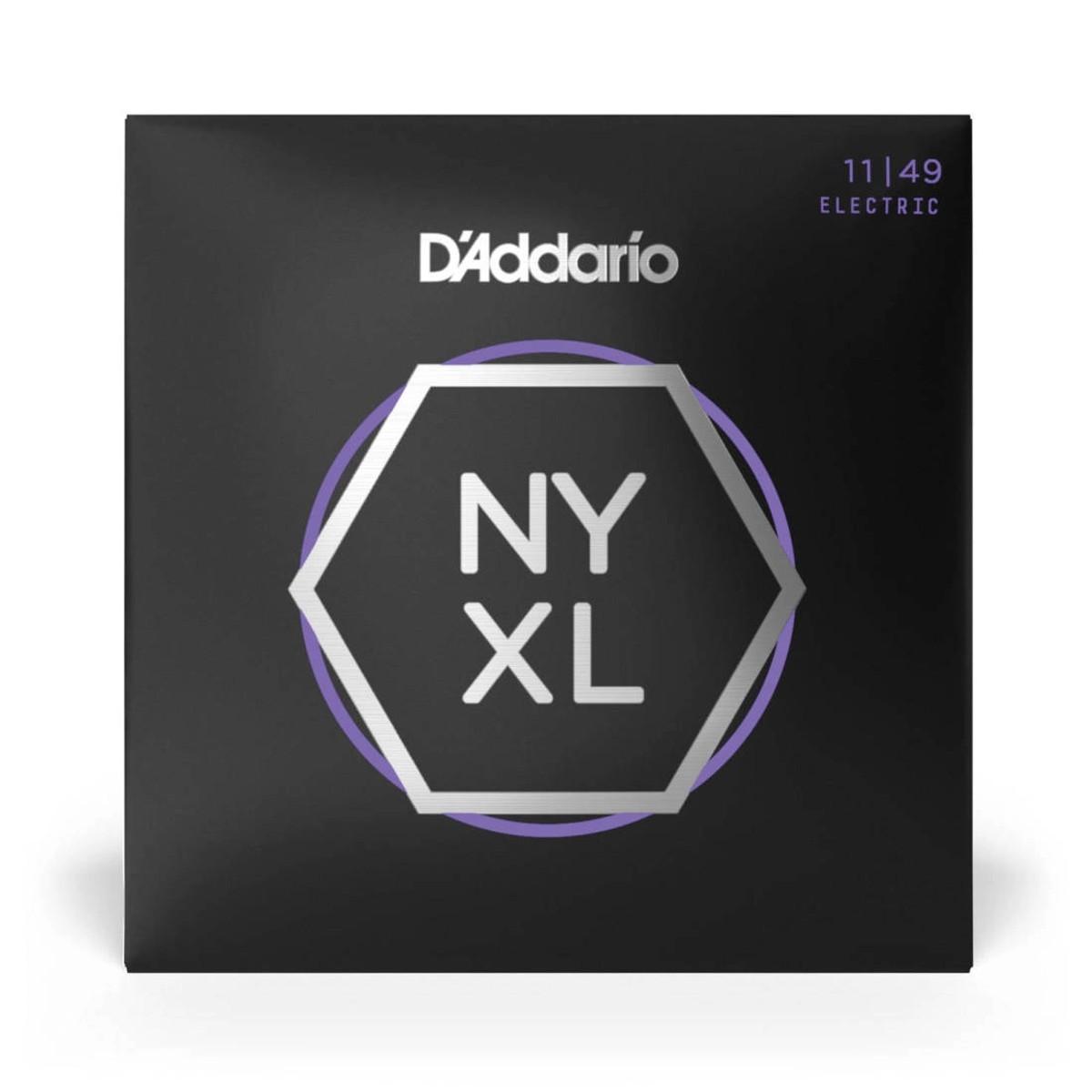 D'Addario NYXL Nickel Wound Electric Guitar Strings, Medium, 11-49