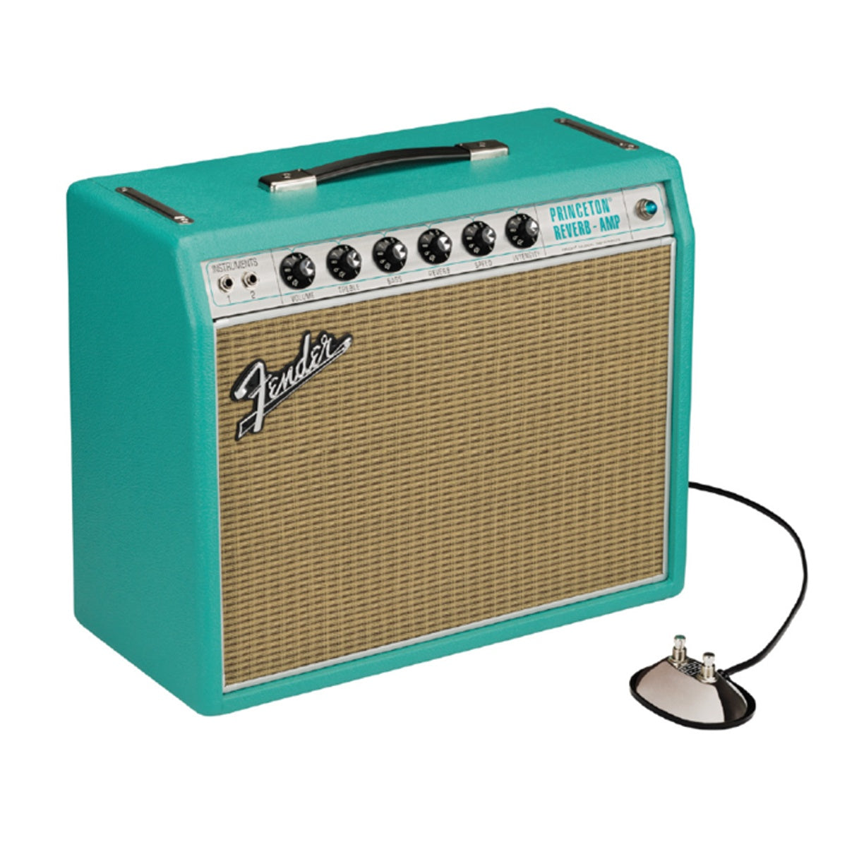 Fender Limited Edition '68 Custom Princeton Teal GB 120V Tube Guitar Amplifier Combo