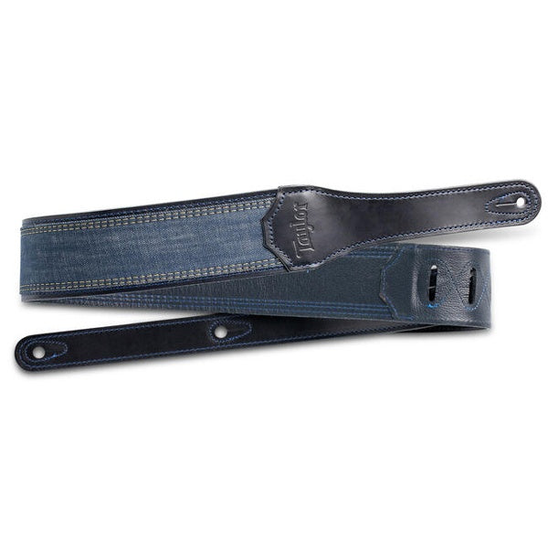 Taylor - Blue Denim Strap Navy Leather Edge D250-10
