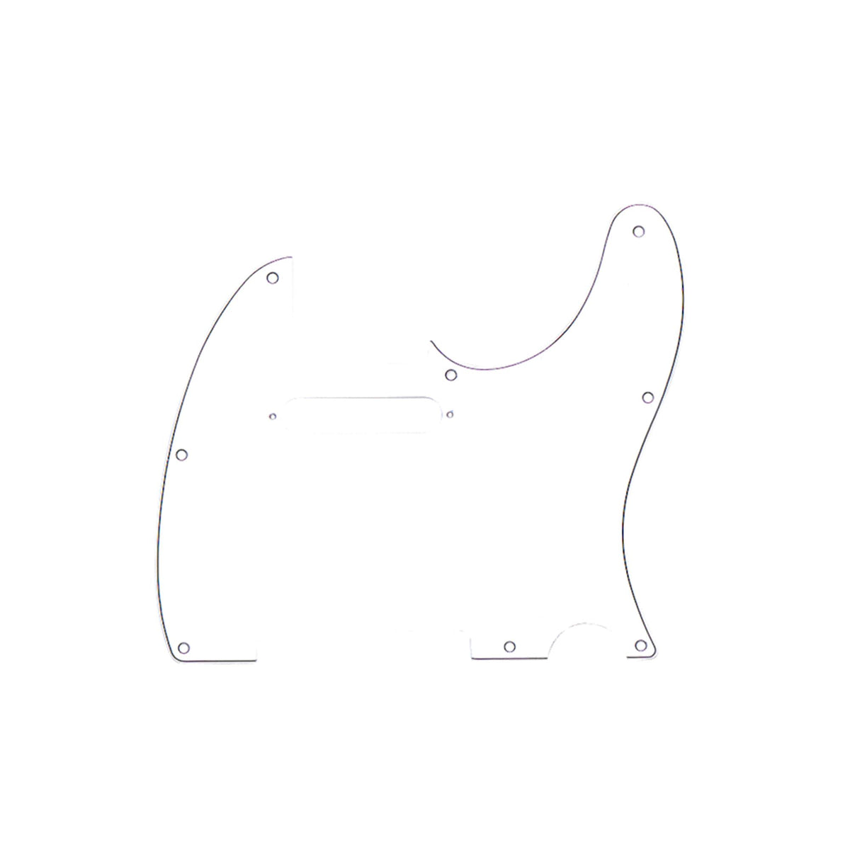 Fender 8-Hole Mount Multi-Ply Telecaster Pickguards - White (WBW)