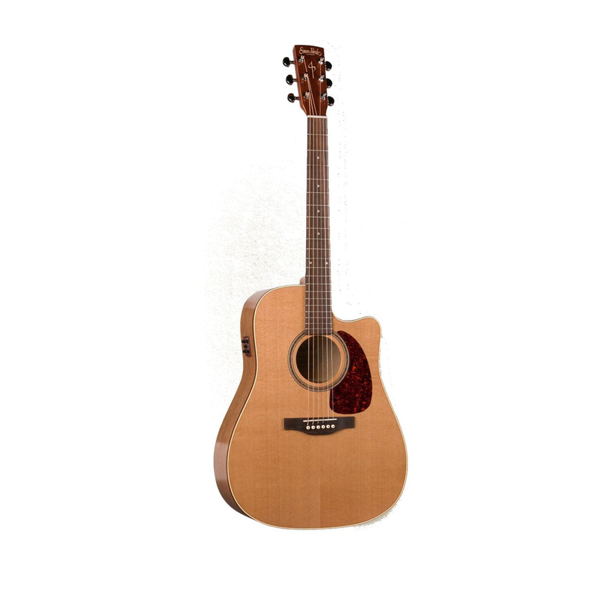 Simon & Patrick CW GT Cedar 6-String RH Acoustic Electric Guitar with QIT Electronics and Bag