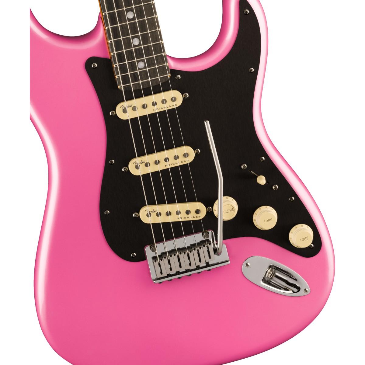 Fender American Ultra Stratocaster®, Ebony Fingerboard, Bubble Gum Metallic *Canadian Exclusive