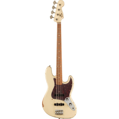 Fender 60th Anniversary Road Worn Jazz Bass, Pau Ferro Fingerboard - Olympic White