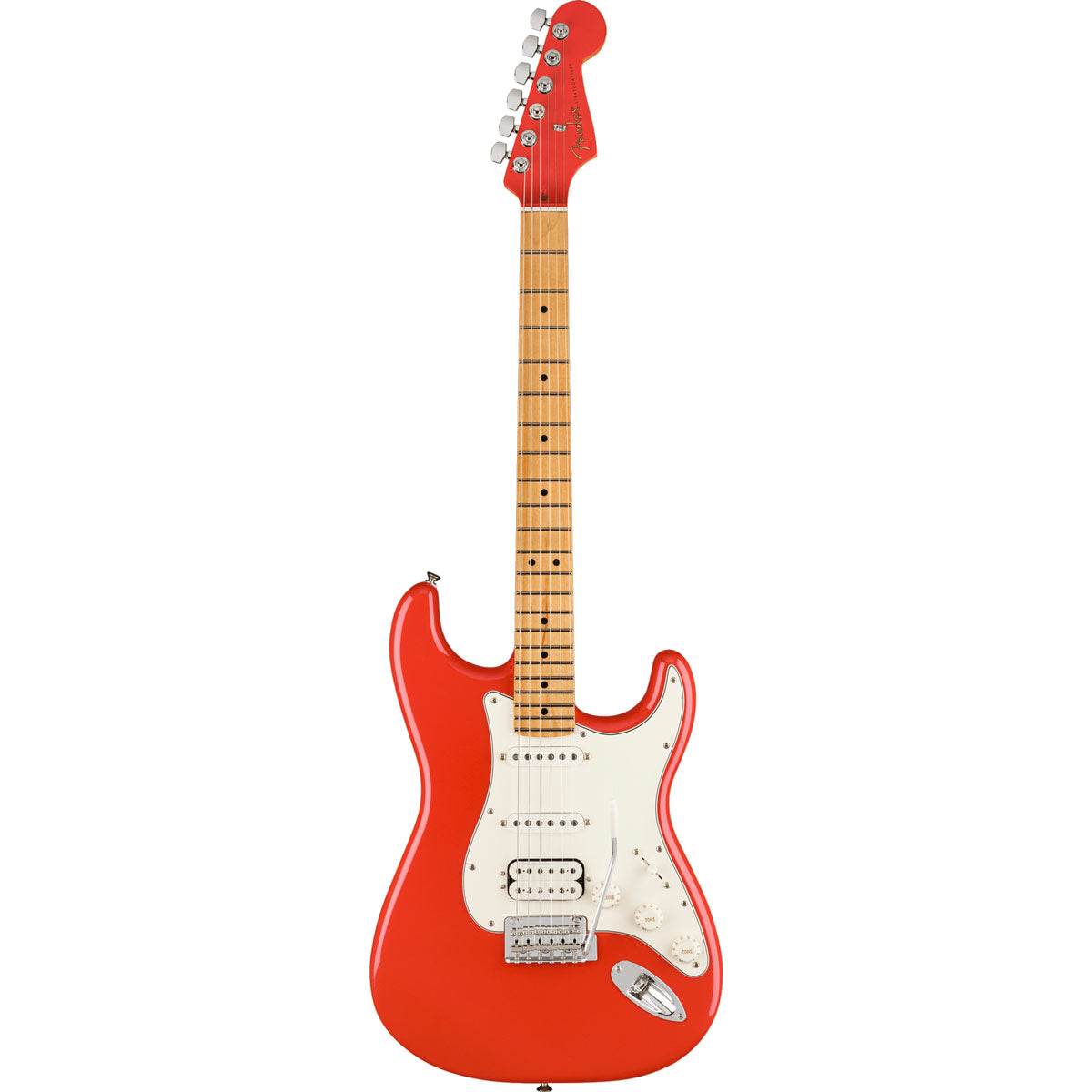 Fender Limited Edition Player Stratocaster HSS, Maple Fingerboard - Fiesta Red with Matching Headstock