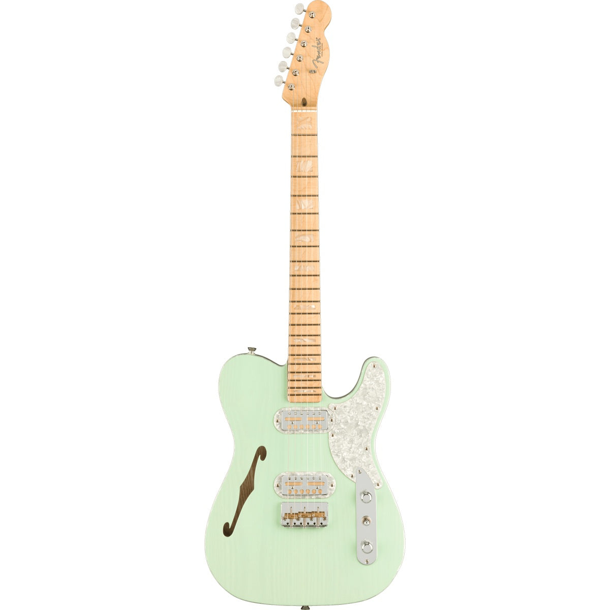 Fender Parallel Universe II Tele Mágico, Maple Fingerboard - Transparent Surf Green