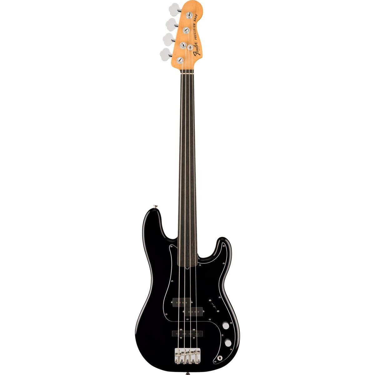 Fender Tony Franklin Fretless Precision Bass, Ebony Fingerboard, Black