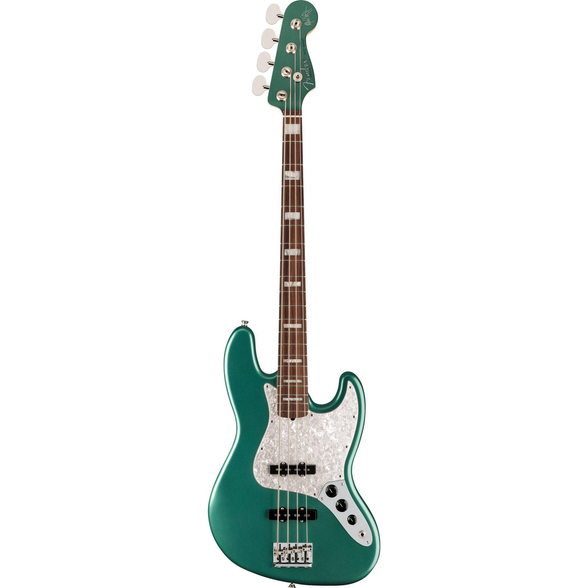Fender Adam Clayton Jazz Bass, Rosewood Fingerboard, Sherwood Green Metallic
