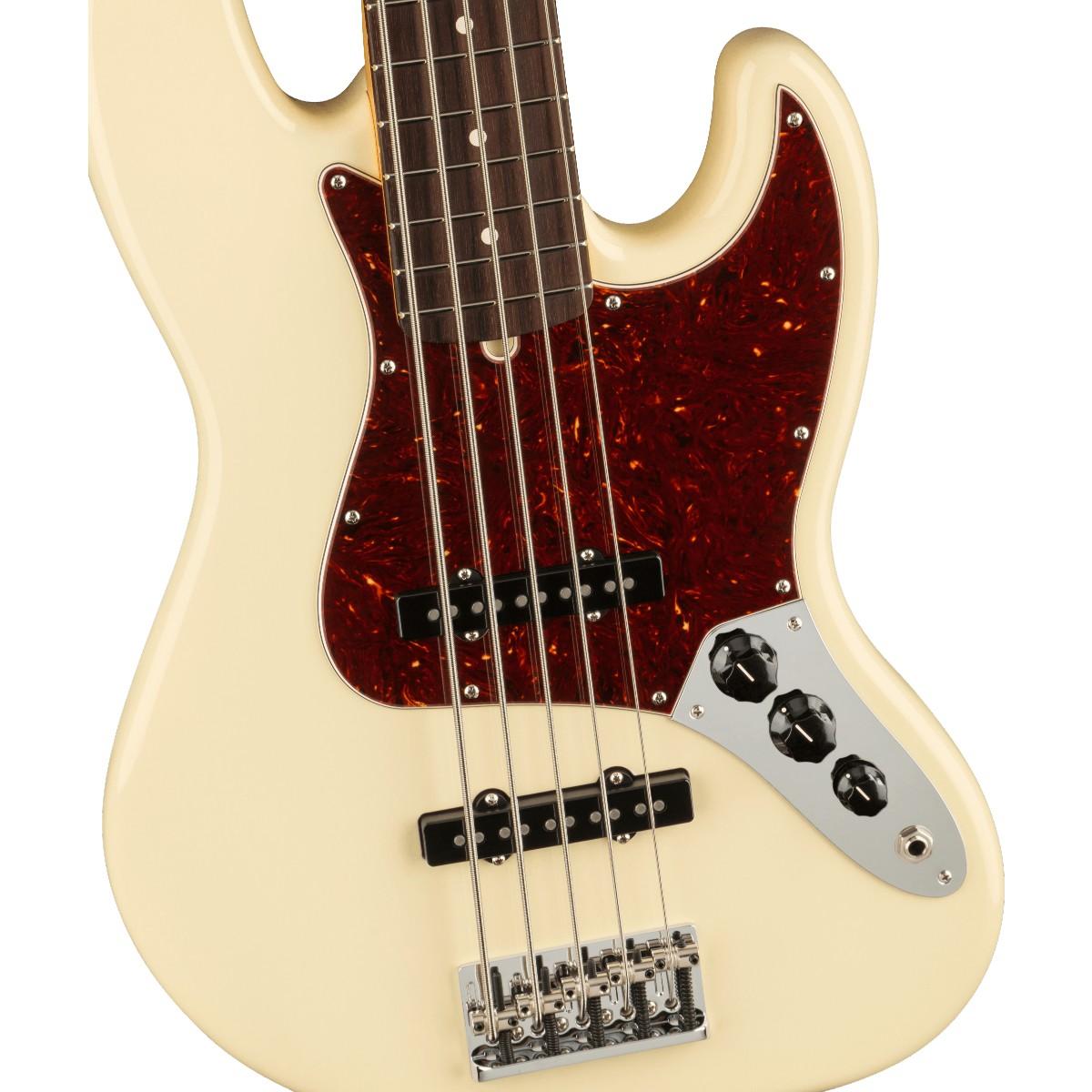 Fender American Professional II Jazz Bass® V, Rosewood Fingerboard, Olympic White
