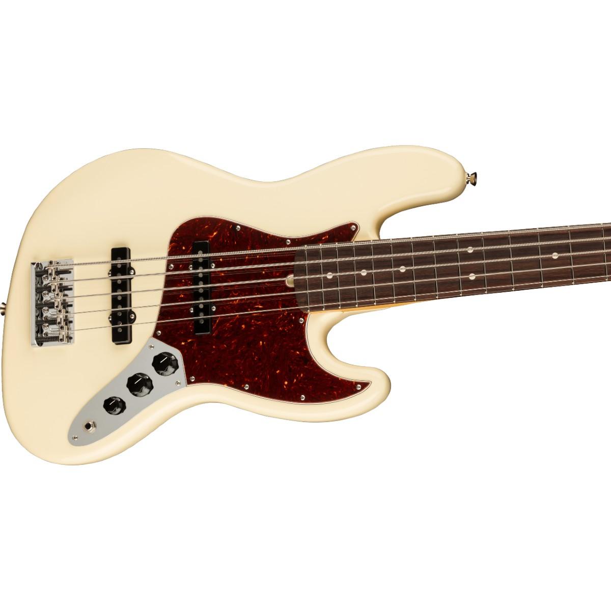 Fender American Professional II Jazz Bass® V, Rosewood Fingerboard, Olympic White