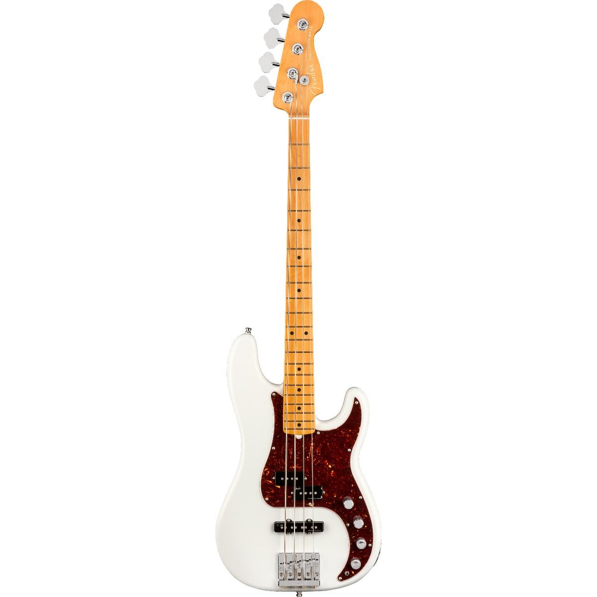 Fender American Ultra Precision Bass®, Maple Fingerboard, Arctic Pearl