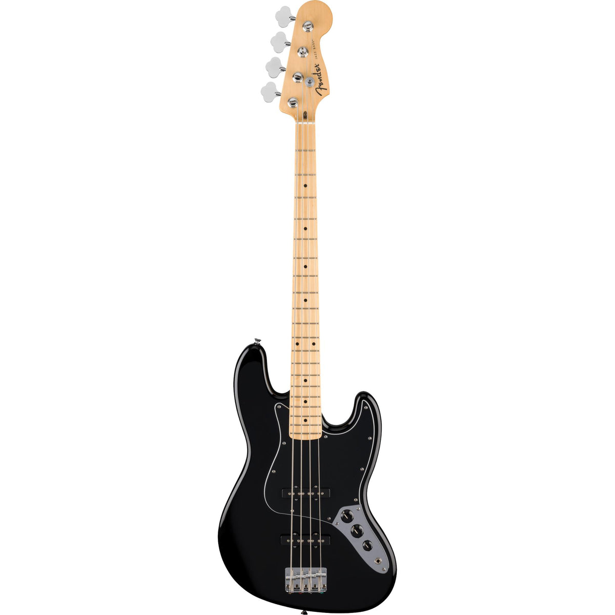 FENDER Standard Jazz Bass, Maple Fingerboard, Black Pickguard, Black