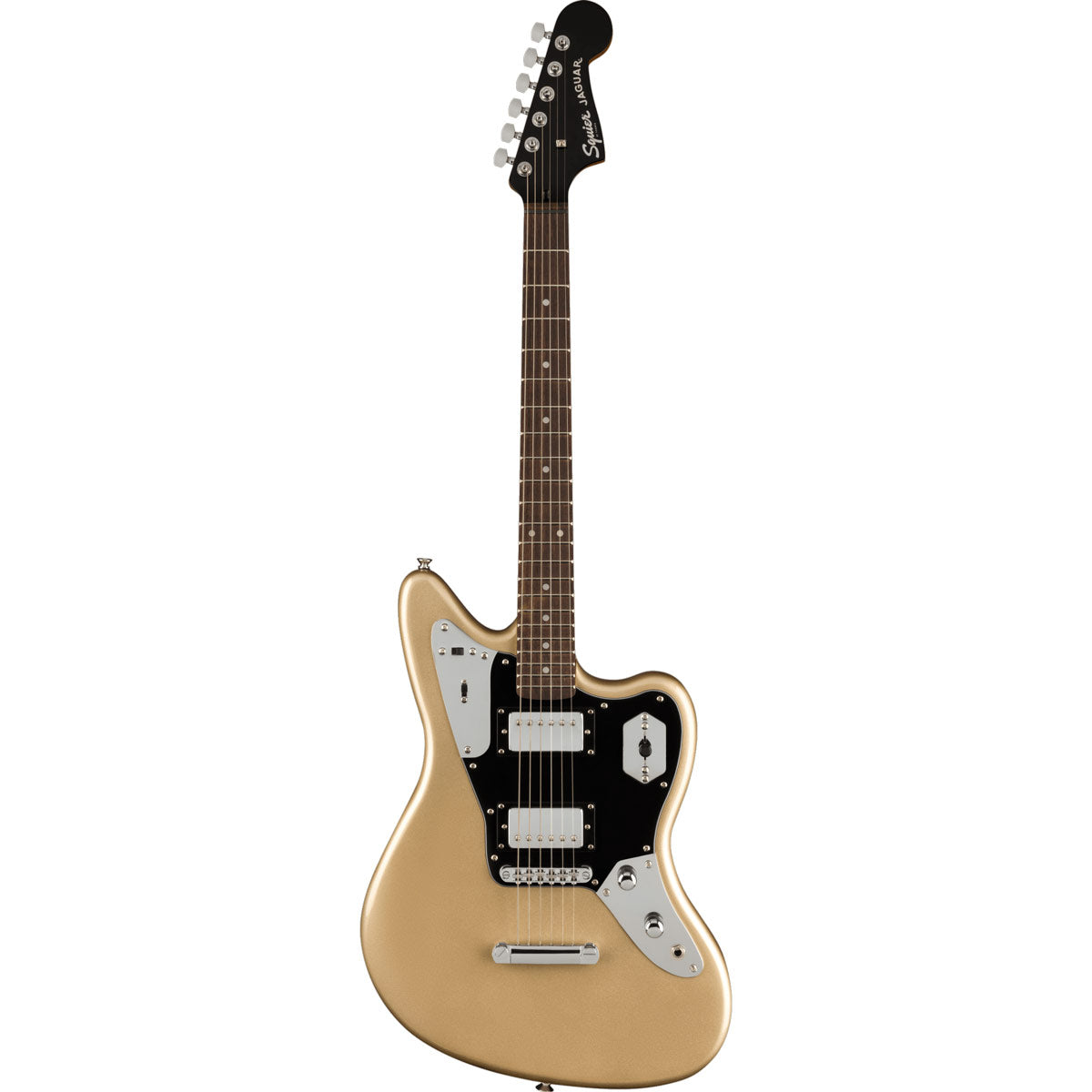 Squier Contemporary Jaguar HH ST, Laurel Fingerboard, Black Pickguard - Shoreline Gold