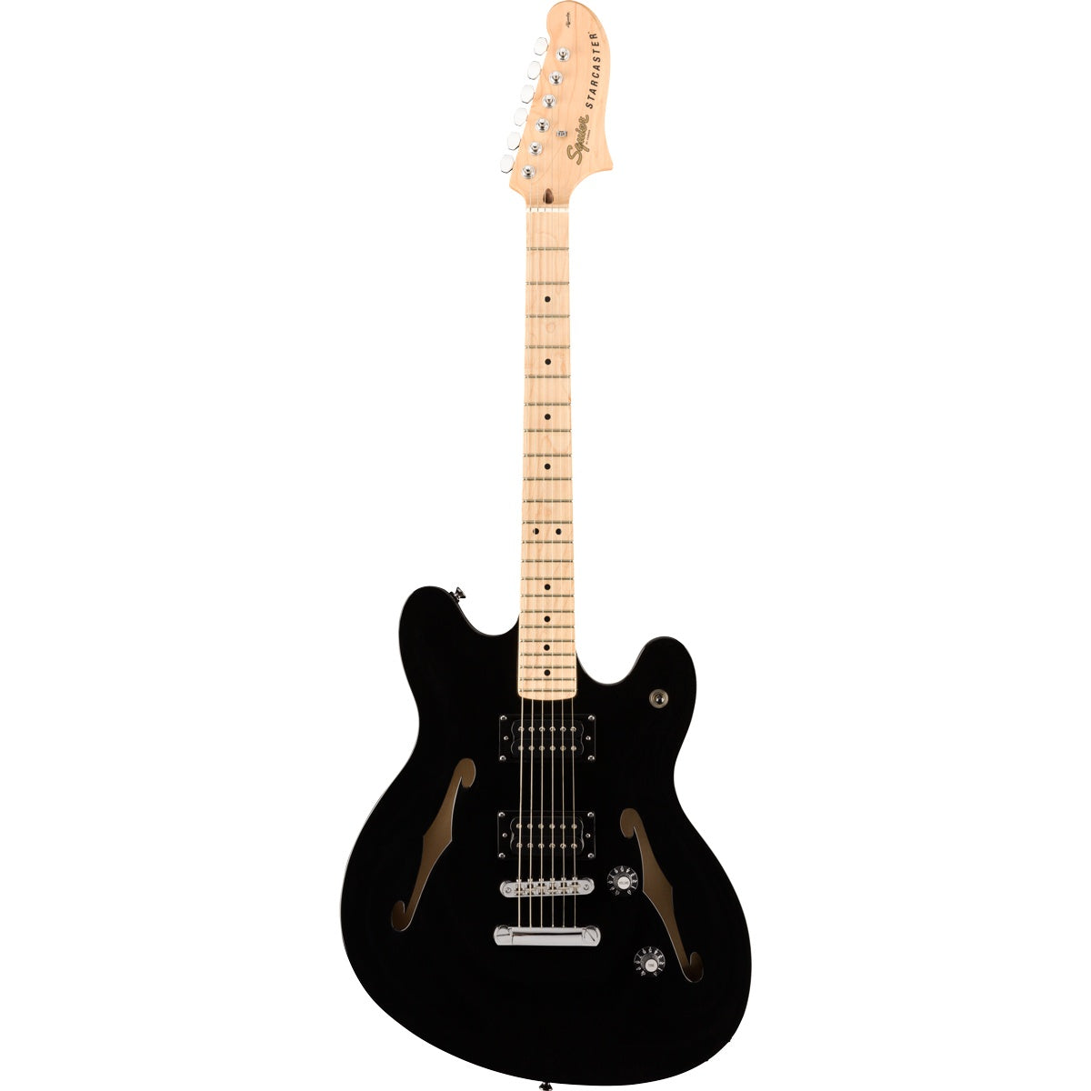 Squier Affinity Series Starcaster, Maple Fingerboard - Black