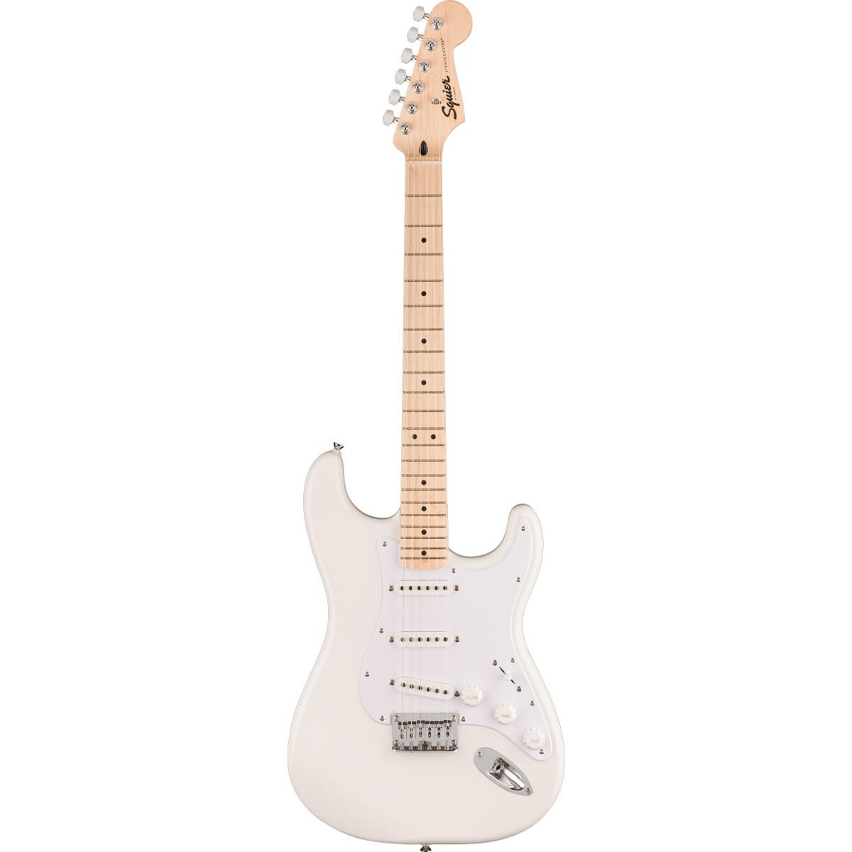 Squier Sonic Stratocaster HT, Maple Fingerboard, White Pickguard, Arctic White