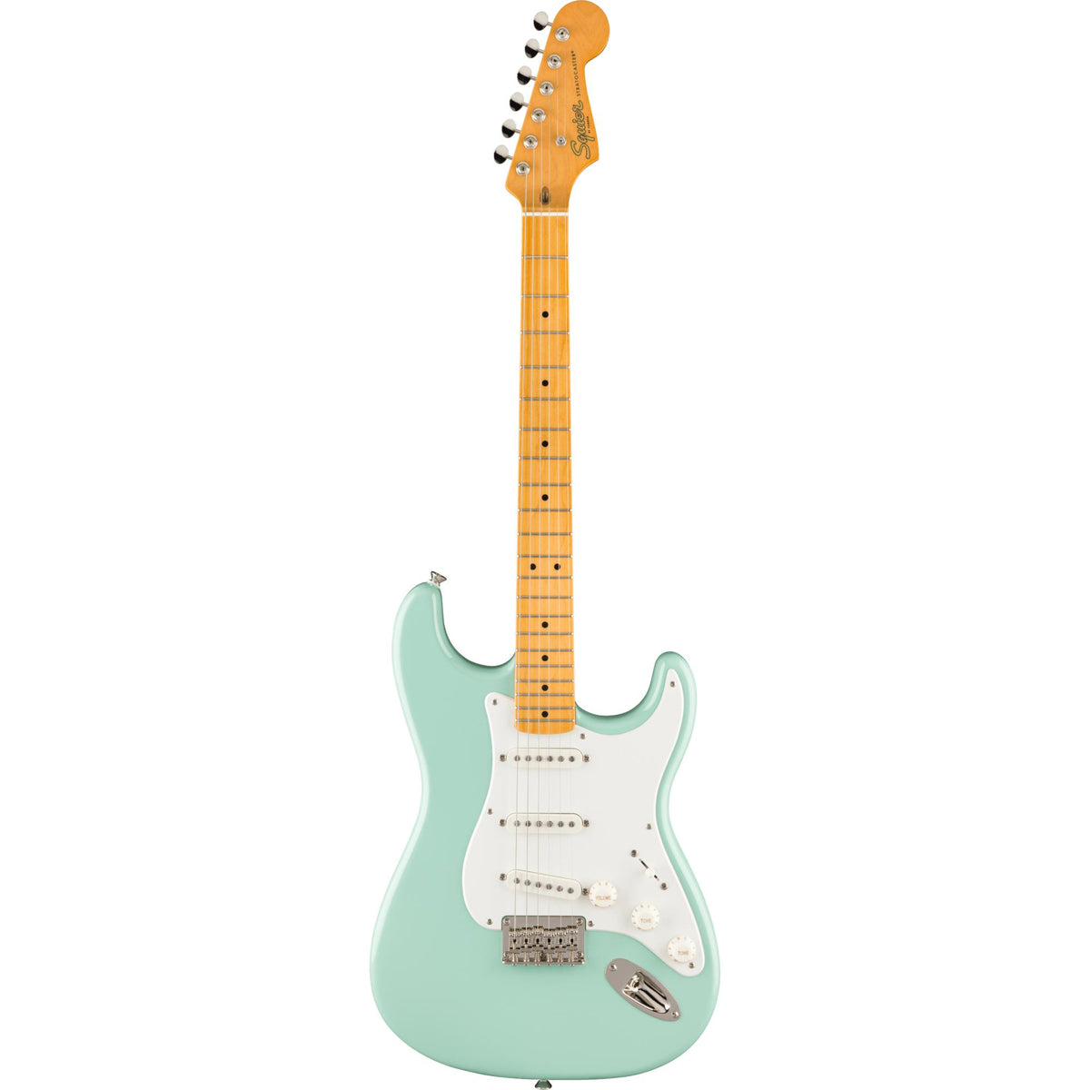 SQUIER Classic Vibe '50s Stratocaster HT, Maple Fingerboard, Parchment Pickguard, Surf Green